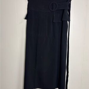 Lapis Black Maxi Skirt